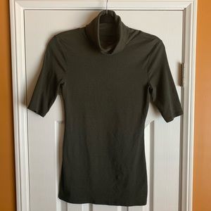 Super Soft Short Sleeve Turtleneck